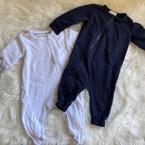 Miles and Juddlies zippered jumper onesie bundle